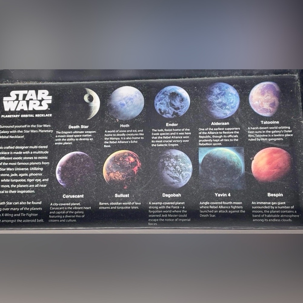 Official Star Wars Galactic Necklace~ Lucas Films/ThinkGeek Exclusive - Picture 15 of 16